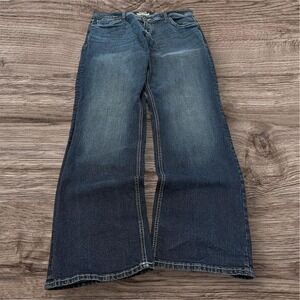 Y2K Grunge Flared Faded Jeans 34x31